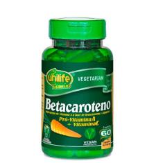 Imagem de Betacaroteno Pró Com Vitaminas A E C Unilife 60 Cápsulas De 500mg