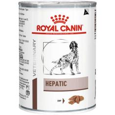Imagem de Ração Royal Canin Lata Canine Veterinary Diet Hepatic Wet para Cães com Doenças Hepaticas - 420 g