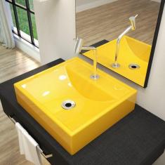 Imagem de Kit Cuba Q39 Com Torneira Pratika 1060 Metal E Válvula  1 Pol. Sifão Cromado E Flexível Compace 