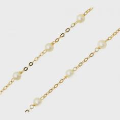 Imagem de Colar de Ouro 18k Com Pérola 45cm