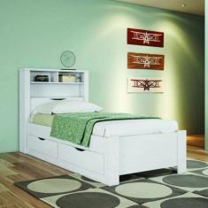 Imagem de Cama de Solteiro com 2 Gavetas Invicta Contemporânea Santos Andirá