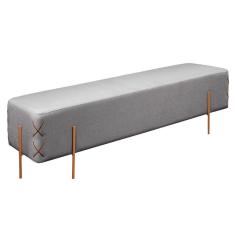 Imagem de Recamier Eros Luxo Base Bronze Castellar Móbile Cinza