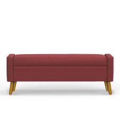 Imagem de Recamier Bau Londres 1,20m Suede Bordo - Clique Decor