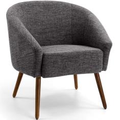 Imagem de Poltrona Decorativa Sala De Estar Pés Palito Alicia Rústico