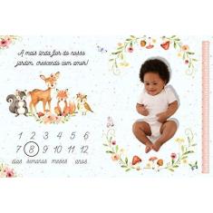 Imagem de Lençol Cenário Foto Mêsversário Jardim Encantado - Minha Estrelinha