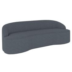 Imagem de Sofá 5 Lugares para Sala de Estar Living 280cm Theo D06 Linho Mescla Chumbo - Mpozenato