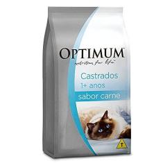 Imagem de Ração Optimum para Gatos Adultos Castrados Sabor Carne 3kg