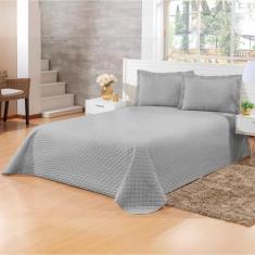 Imagem de Jogo De Cama Casal Premium Colcha Cobre Leito Padrão Com Porta Travess