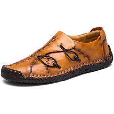 Imagem de Mens Casual Loafers Driving Shoes Sneakers Walking Leather Slip on Penny Classic Moccasins Business Office