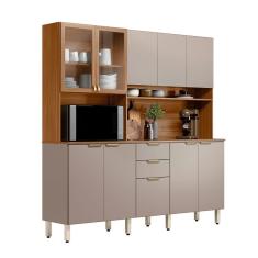 Imagem de Cozinha Compacta Amora 10 pt 2 gv Amêndola e Nude