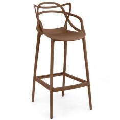 Imagem de Banqueta Alta Allegra Design Cozinha/bancada - Marrom