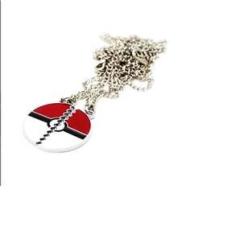 Imagem de Colar Pokebola Amigas Folheado Níquel - 2 Pçs
