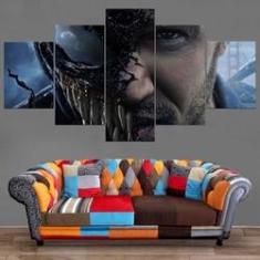 Imagem de Quadro Decorativo Filme Venom 5 peças 130x65 cm em tecido