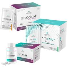 Imagem de Biocolin - Collagen - 7G 30 Sachês + Aminnu - 10G 30 Sachês + Biocolin