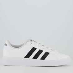 Imagem de Tênis Adidas Grand Court Base 2.0 Simp Branco e Preto-Masculino
