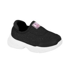 Imagem de Molekinha Tenis Shine Tecido Brilho Preto