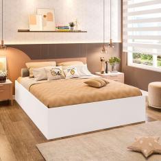 Imagem de Cama Box Casal Adulto Lia 191cm X 141cm X 35cm Branco