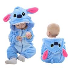 Imagem de Macacão Bebê Lilo Stitch Fantasia Infantil Pijama Kigurumi - Fantasian