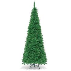 Imagem de Árvore de Natal DORTALA 7,5 pés, lápis artificial com 350 LED