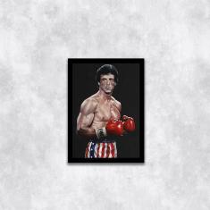 Imagem de Quadro Decorativo Rocky Balboa Boxe 45x34cm