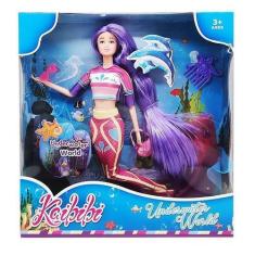 Imagem de Boneca Kaibibi Sereia Mundo Na Água Cabelo Roxo Wg175-1 - Coml Belator