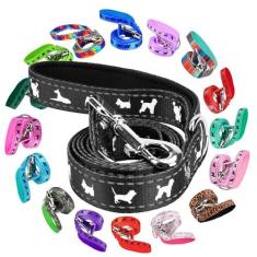 Imagem de EcoBark Coleira para cães – Trelas macias e reflexivas para treinamento confortável com alça acolchoada – forte durável e resistente – Treinamento e tração para cães pequenos, médios ou grandes (preto)