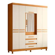 Imagem de Guarda Roupa Fusion Casal 8 Portas com Espelho Albatroz Moveis