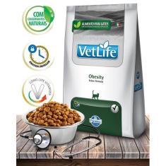 Imagem de Ração Seca Vet Life Natural Obesity para Gatos Adultos Obesos - 2Kg