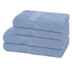 Imagem de Kit Jogo de Toalhas Dohler 4 Peças Banho e Rosto Prisma 100% Algodão E