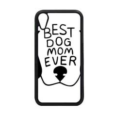 Imagem de Best Dog Mom Ever Citação DIY Design para iPhone XR Capa para proteção de telefone Apple