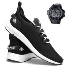 Imagem de Kit Tênis Esportivo Masculino Academia Corrida Caminhada Leve Macio Co