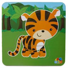 Imagem de Quebra Cabeça Baby Tigre - Educativo em Madeira