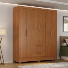 Imagem de Roupeiro Primordial Max 6 Portas 2 Gavetas Cinamomo