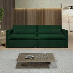 Imagem de Sof  Cama Retr til E Reclin vel Aurora Verde