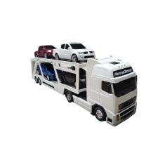 Imagem de Caminhao cegonheira rx diesel branco 80CM brinquedo roma