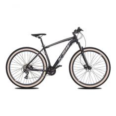 Imagem de Bicicleta Aro 29 Ksw Xlt 27v Freio Hidráulico K7 Garfo Trava Pneu Faixa - Preto/prata Tam.17