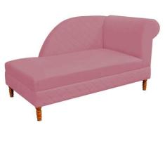 Imagem de Recamier  Decorativa  Judi Pé em Madeira  2 Lugares Sala de Estar Rece