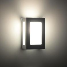 Imagem de Arandela 5 Vidros Luminária Externa Interna Parede Alumínio Marrom - Rei da Iluminação
