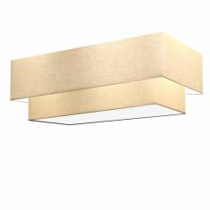 Imagem de Plafon Duplo Retangular Md-3071 80X40 70X30 Algodão Crú