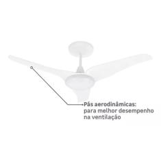 Imagem de Ventilador Teto Aliseu Slim 106cm C/ Led 130w - `127v