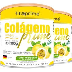 Imagem de Kit 2 Colágeno Verisol Lata 300Mg Maracujá C/Manjericão