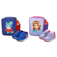 Imagem de Kit Tênis Baby Casual + Mochila + Cantil - K701 - Botinho