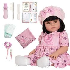 Imagem de Boneca Baby Barata Girafinha Reborn De Pano - Cegonha Reborn Dolls