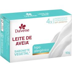 Imagem de Sabonete Vegetal Leite De Aveia Hipoalergenico 90G Davene