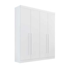 Imagem de Guarda Roupa Da Vinci Plus 4 Portas 3 Gravetas 100% Mdf D'doro Cor: branco