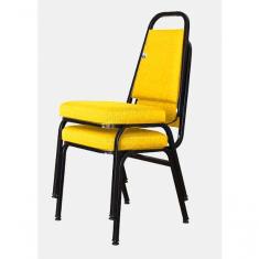 Imagem de 02 Cadeiras Empilhável Para Hotelaria Linha Hotel Jersey Amarelo