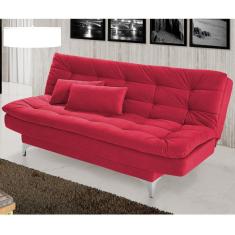 Imagem de Sofá Cama Pratic Império Estofados Vermelho