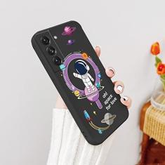 Imagem de Astronaut Phone Case para Samsung Galaxy S22 S21 S20 FE S10 Note 20 10 Ultra Plus A72 A52 A32 A71 A51 A31 A21S Cover, Black1, para A71 4G