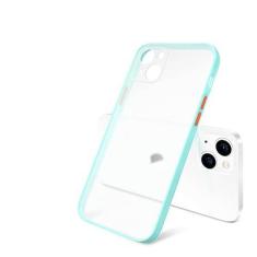 Imagem de Estojo transparente de silicone macio fosco quadrado para iphone 13 12 mini 11 pro max x xs xr 7 8 plus se2020 blindagem fina à prova de choque pára-choques, céu azul, para iphone 13 pro