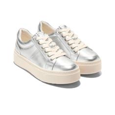 Imagem de Cole Haan Tênis feminino Grandpro Max Platform, Prata metálica, 34